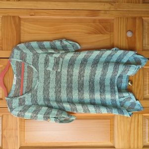 Mint and grey knit tunic